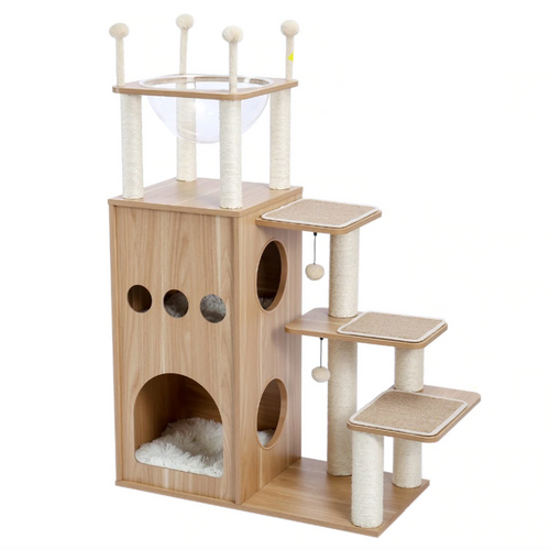 Modern Cat Tower Climber Scratcher Playhouse Bed - Boujeecat
