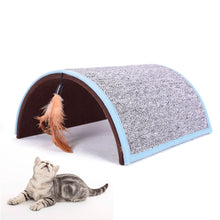 Load image into Gallery viewer, Cat Scratch Tunnel Tease Hut - Boujeecat
