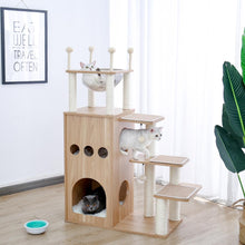 Load image into Gallery viewer, Modern Cat Tower Climber Scratcher Playhouse Bed - Boujeecat
