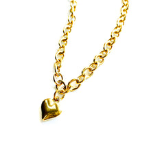 Load image into Gallery viewer, Gold Heart Necklace - Boujeecat
