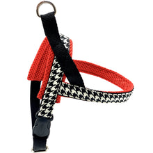 Load image into Gallery viewer, Personalized Red Houndstooth Pet Harness - Boujeecat
