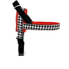 Load image into Gallery viewer, Red Houndstooth Pet Harness - Boujeecat
