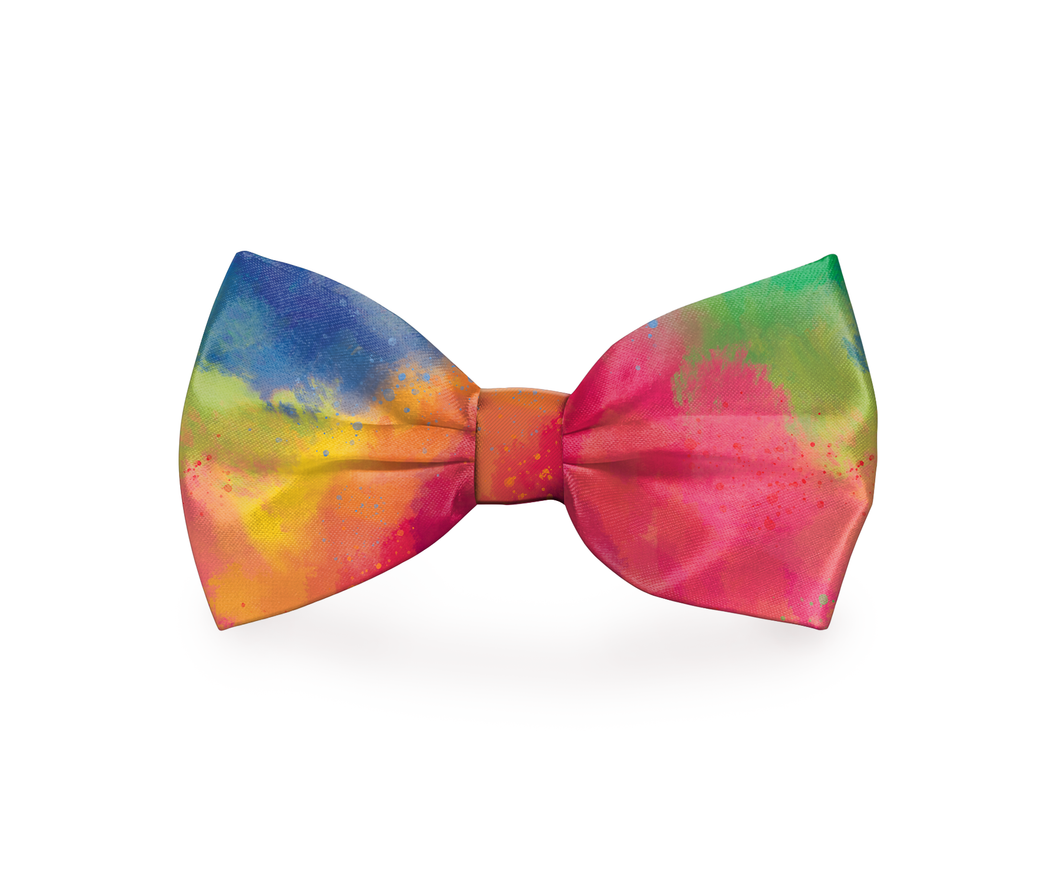 Rainbow Tie-Dye Bow Tie - Boujeecat
