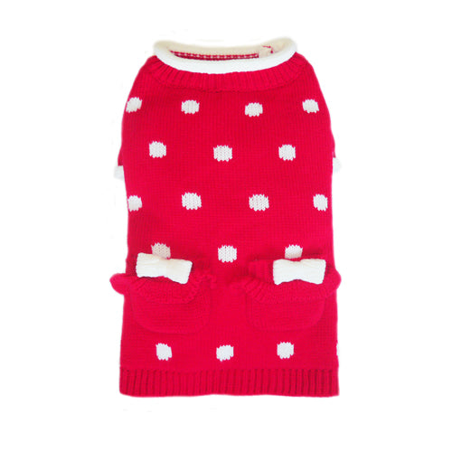 Red Polka Dot Sweater - Boujeecat