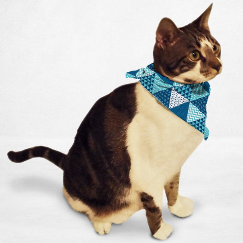 Holiday Wrapping Paper Cat Bandana - Boujeecat