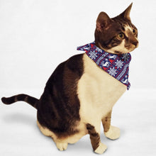 Load image into Gallery viewer, Ugly Sweater Cat Bandana - Boujeecat
