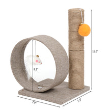 Load image into Gallery viewer, Scratch Tower Toy with Ring - Boujeecat
