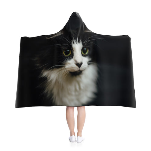 Custom Cat Hooded Blanket - Boujeecat