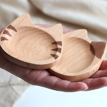 Load image into Gallery viewer, Wood Cat Bowls - Boujeecat
