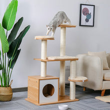 Load image into Gallery viewer, Single Condo Tri-Level Climber Scratcher Bed - Boujeecat
