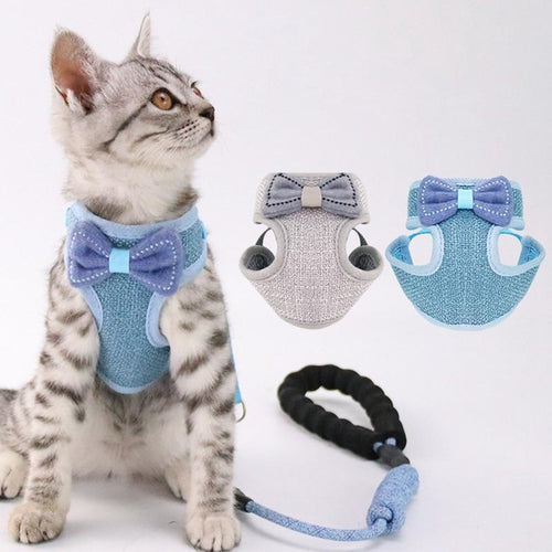 BowTie Vest Cat Harness and Leash - Boujeecat