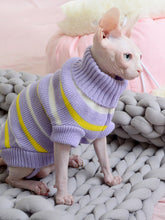 Load image into Gallery viewer, Striped Turtleneck Sweater - Boujeecat
