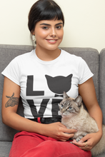 Load image into Gallery viewer, Cat LOVE Unisex Tee - Boujeecat
